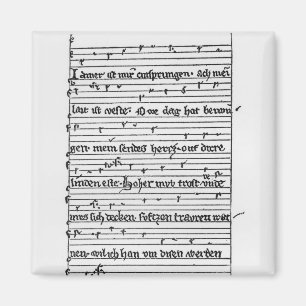 Fragment van een gedicht magneet