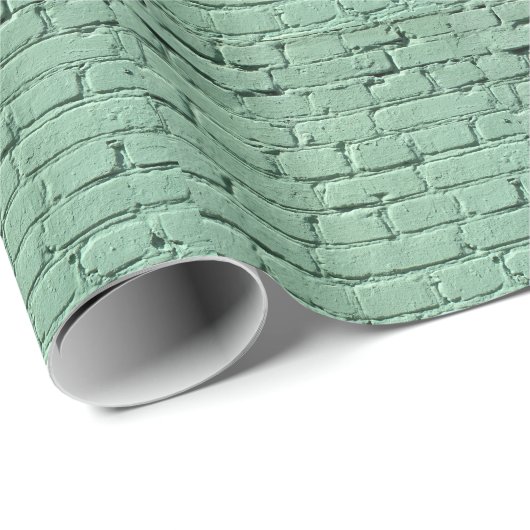 Fragment van een groene muur cadeaupapier (Rol Hoek)