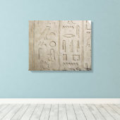 Fragment van een hiërarchisch inscriptie canvas afdruk (Insitu (Houten vloer))