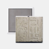 Fragment van een hiërarchisch inscriptie magneet (Voorkant / Achterkant)