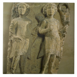 Fragment van een hulpplak waarin twee verkocht wor tegeltje