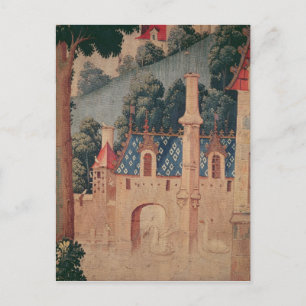 Fragment van een middeleeuws tapijt briefkaart