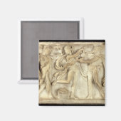 Fragment van een sarcofaag magneet (Voorkant / Achterkant)