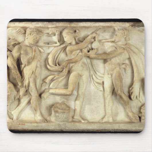 Fragment van een sarcofaag muismat (Voorkant)