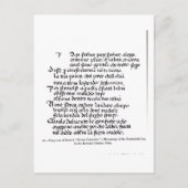 Fragment van het Divina Commedia van Dante Briefkaart (Voorkant)