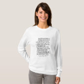 Fragment van het Divina Commedia van Dante T-shirt (Voorkant volledig)
