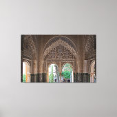 Fragment van het ontwerp van het Alhambra. Canvas Afdruk (Voorkant)