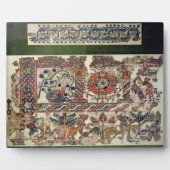 Fragment van textiel waarin Jonah en de walvis wor Fotoplaat (Voorkant)