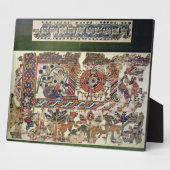 Fragment van textiel waarin Jonah en de walvis wor Fotoplaat (Zijkant)