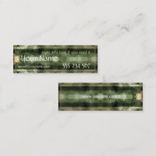 Fragmente-profielkaart Mini Visitekaartje (Voorkant / Achterkant)