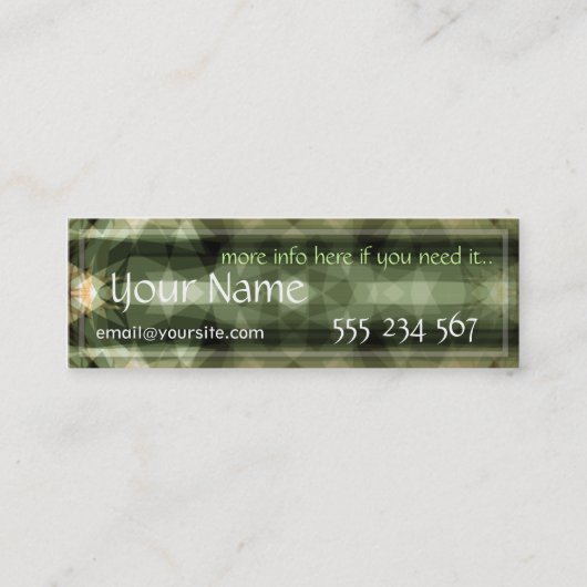 Fragmente-profielkaart Mini Visitekaartje (Voorkant)