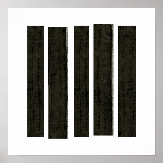"Fragmented Despair" Modern abstract door Fran Bai Poster (Voorkant)