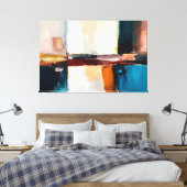 Fragmented Horizon Canvas Afdruk (Insitu (Slaapkamer))