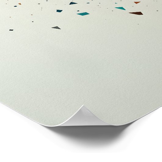 Fragmented Identity Poster Abstracte muurkunst (Hoek)