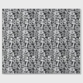 FRagmented Number Pattern Cadeaupapier (Vlak)