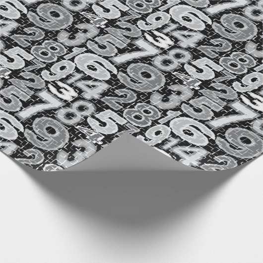 FRagmented Number Pattern Cadeaupapier (Hoek)