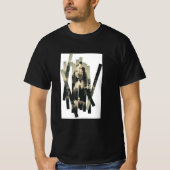 Fragmented Portrait Tee – Modern Abstract Aestheti T-shirt (Voorkant)