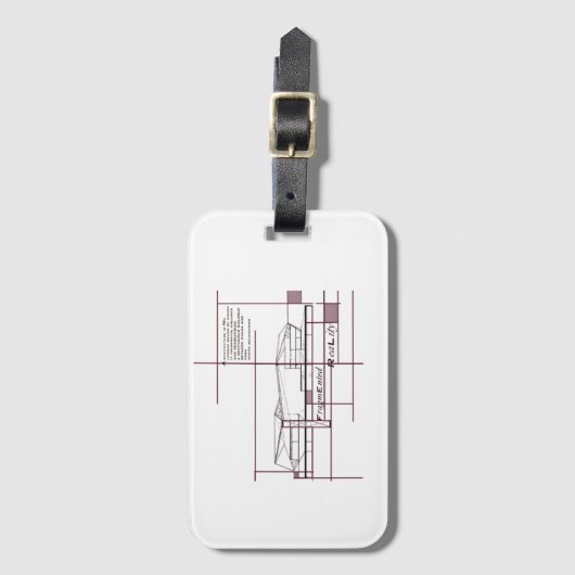 Fragmented Reality – Architectural Expression Bagagelabel (Voorkant (verticaal))
