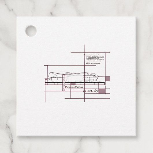 Fragmented Reality – Architectural Expression Bedankjes Labels (Voorkant)