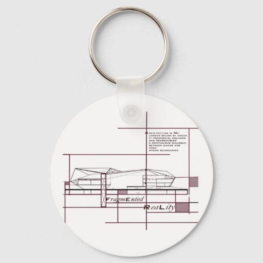 Fragmented Reality – Architectural Expression Sleutelhanger (Voorkant)