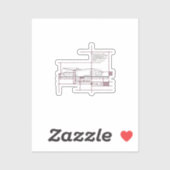 Fragmented Reality – Architectural Expression Sticker (Vel)