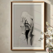 Fragmented Silence – Surrealistisch gebarsten port Poster