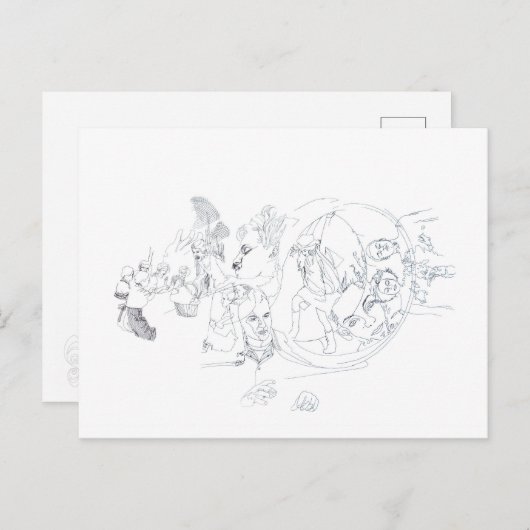 fragmenten briefkaart (Voorkant / Achterkant)