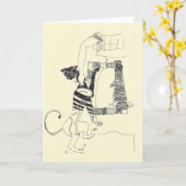 Fragmenten d'Arts 4 Surreal Drawing Wenskaart Kaart (Gele Bloem)