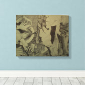 Fragmenten d'Arts Roll Detail van P Baud Canvas (Insitu (Houten vloer))