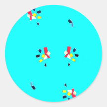 "Fragmenten" ronde Stickers