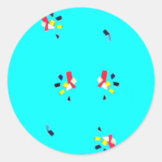 "Fragmenten" ronde Stickers