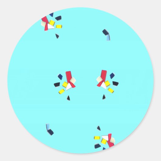 "Fragmenten" ronde Stickers (Voorkant)