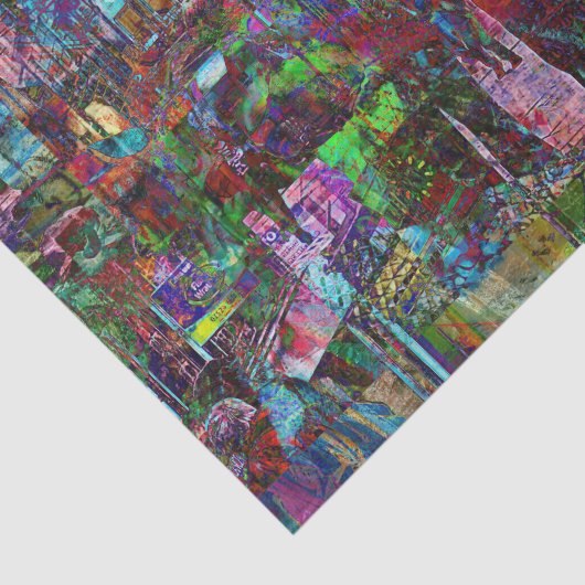 fragmenten tissuepapier (Detail)