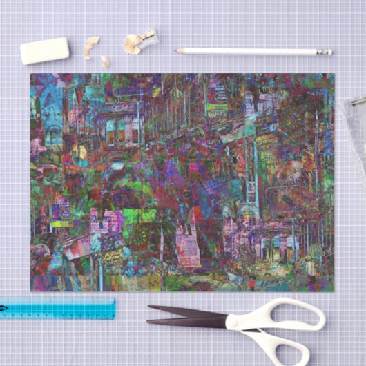 fragmenten tissuepapier (Craft)