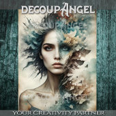 Fragmenten van de elementen -Decoupage- Tissuepapier