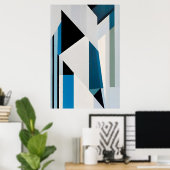 Fragmenten van de ruimte poster (Thuiskantoor)