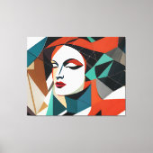 Fragmenten van haar glossy canvas afdruk (Voorkant)