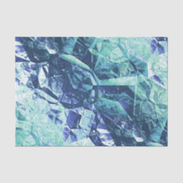 fragmenten van herinneringen, in blauw en groen : tissuepapier