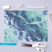 fragmenten van herinneringen, in blauw en groen : tissuepapier (Craft)