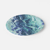 fragmenten van herinneringen, in kobalt en munt papieren bordje (Gekanteld)