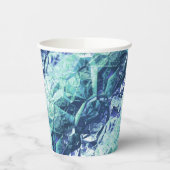 Fragmenten van herinneringen - kobalt en munt : papieren bekers (Links)