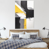 Fragmenten van Horizon Canvas Afdruk (Insitu (Slaapkamer))