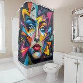 Fragmenten van identiteit -  douchegordijn (In situ)