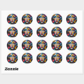 Fragmenten van identiteit -  ronde sticker (Vel)