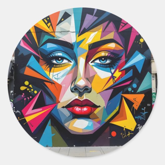 Fragmenten van identiteit -  ronde sticker (Voorkant)
