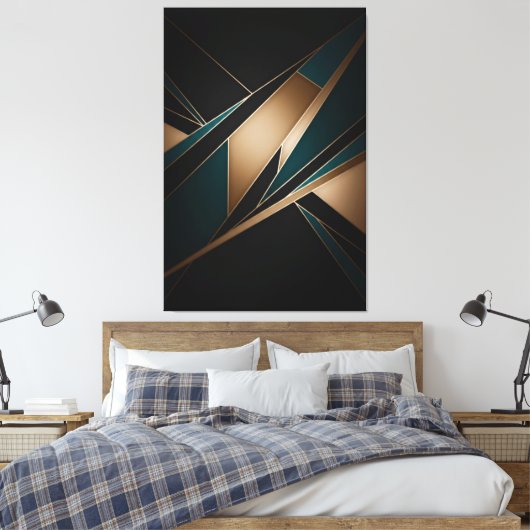 Fragmenten van luxe canvas afdruk (Insitu (Slaapkamer))