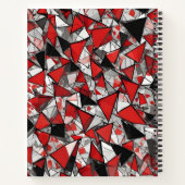 Fragmentos de Cristal Rojo, Negro y Plata Notitieboek (Achterkant)