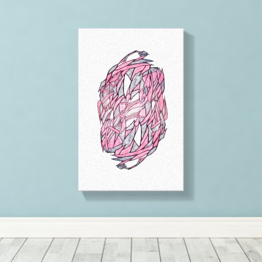 Fragments of Light – Modern Geometric Abstract Ca Canvas Afdruk (Insitu (Houten vloer))