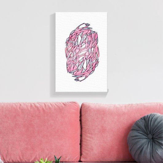 Fragments of Light – Modern Geometric Abstract Ca Canvas Afdruk (Insitu (Woonkamer))