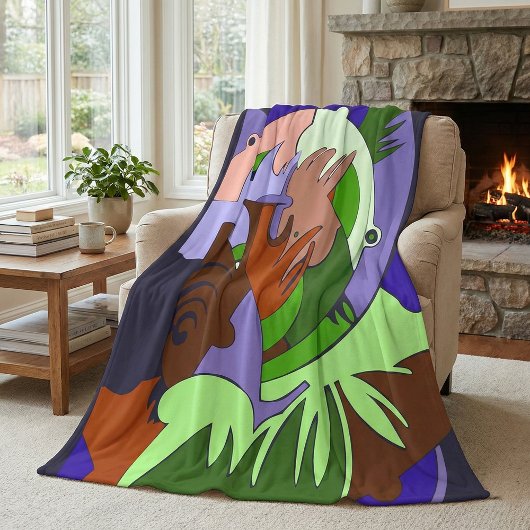 Fragments of Time Fleece Deken